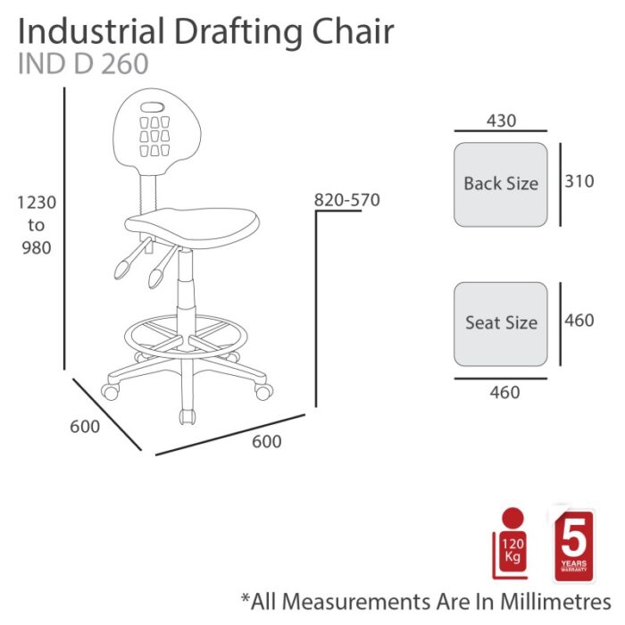 MA Industrial Drafting Chair