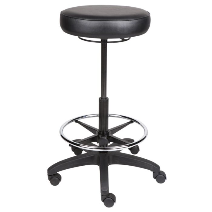 MA Lab Stool With Ring Lever and Foot Ring