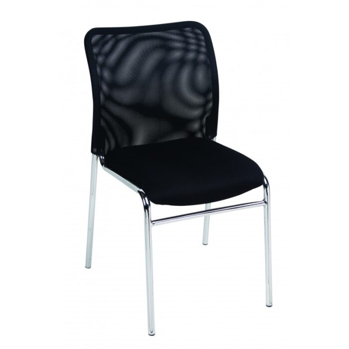 MA Martin Chrome Leg Stackable Meshback Chair