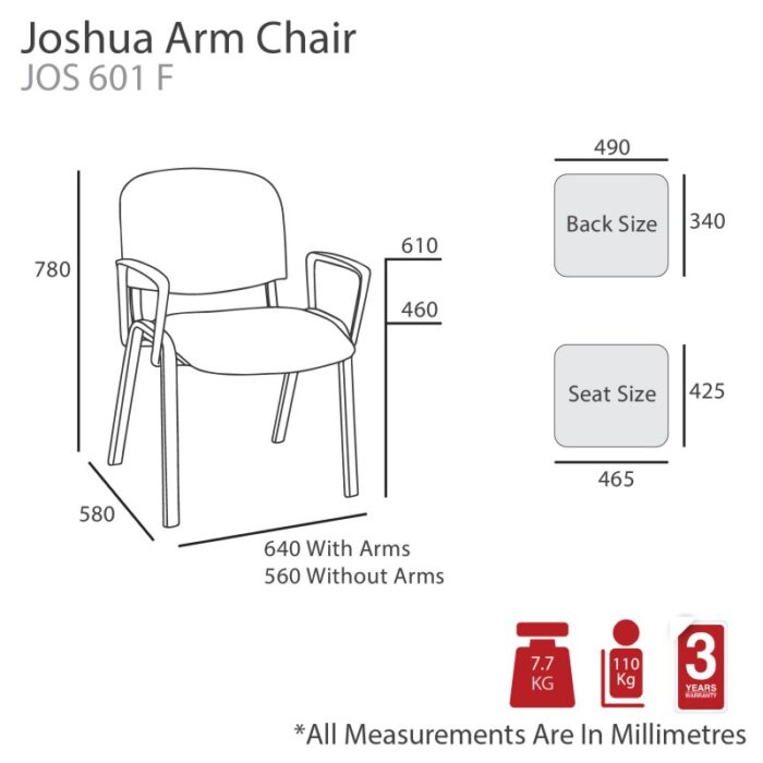 MA Joshua Visitor Arm Chair