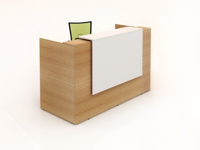 GP Sorrento Beech Melamine Reception Counter