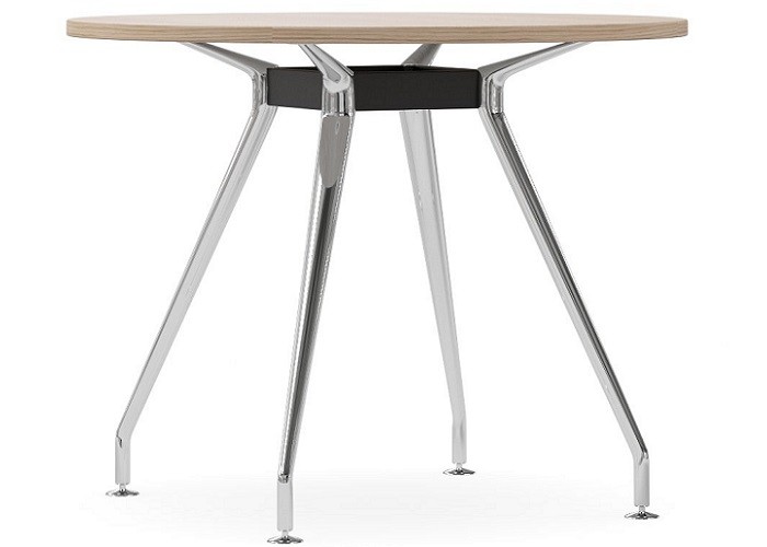 DD Apollo Meeting Table with Chrome Back and Black Rail