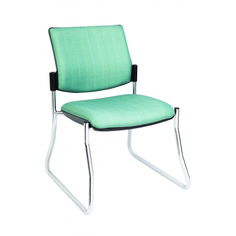 MA Dino 40 Stackable Chrome Sled Base Chair