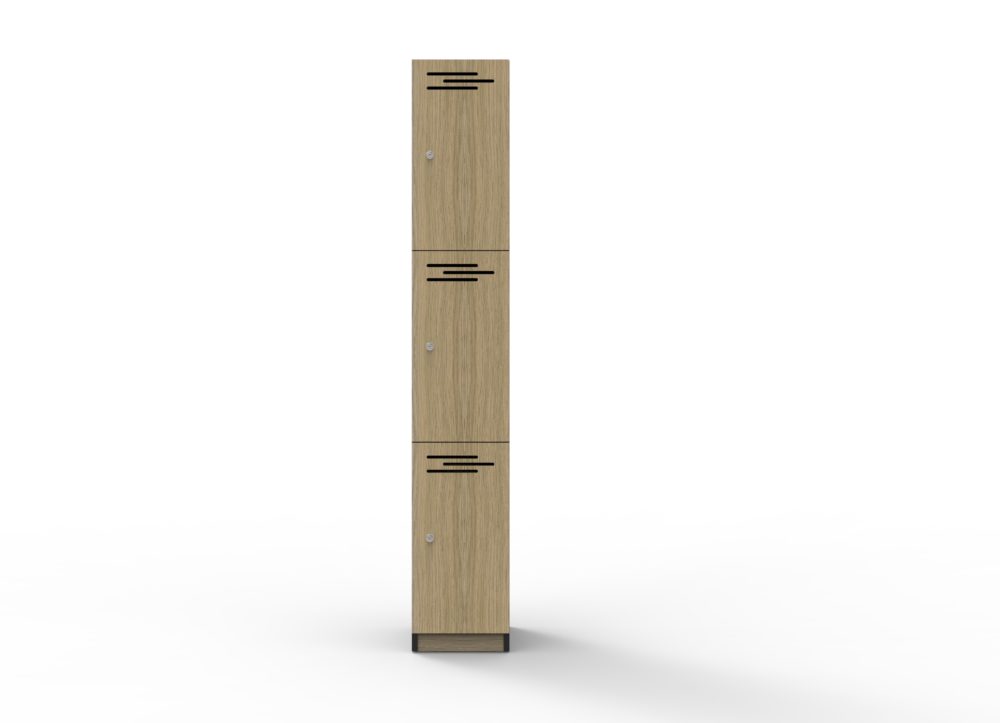 RL 3 Door Melamine Locker